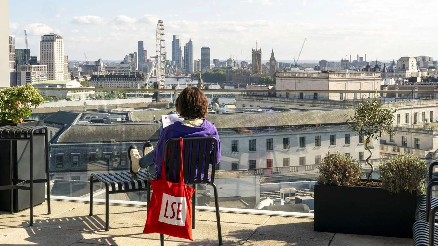 LSE Houghton Street campus aerial — context for the Cambridge programme follow-up